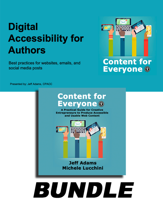 Audiobook Bundle: Digital Accessibility for Authors Course (Saturday, June 8 @ 11am ET)