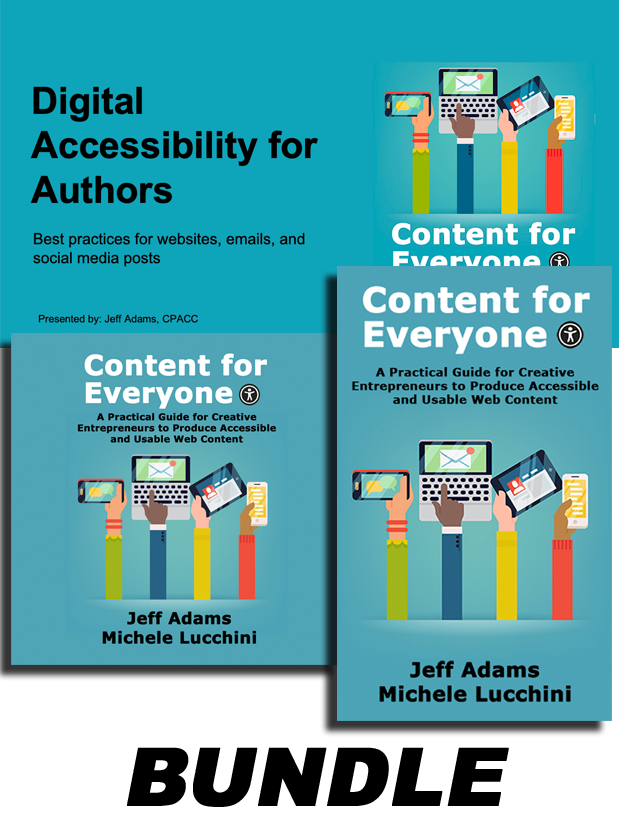 Ebook & Audiobook Bundle: Digital Accessibility for Authors Course (Saturday, June 8 @ 11am ET)